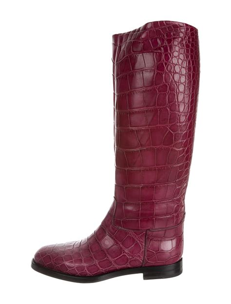 gucci alligator boots